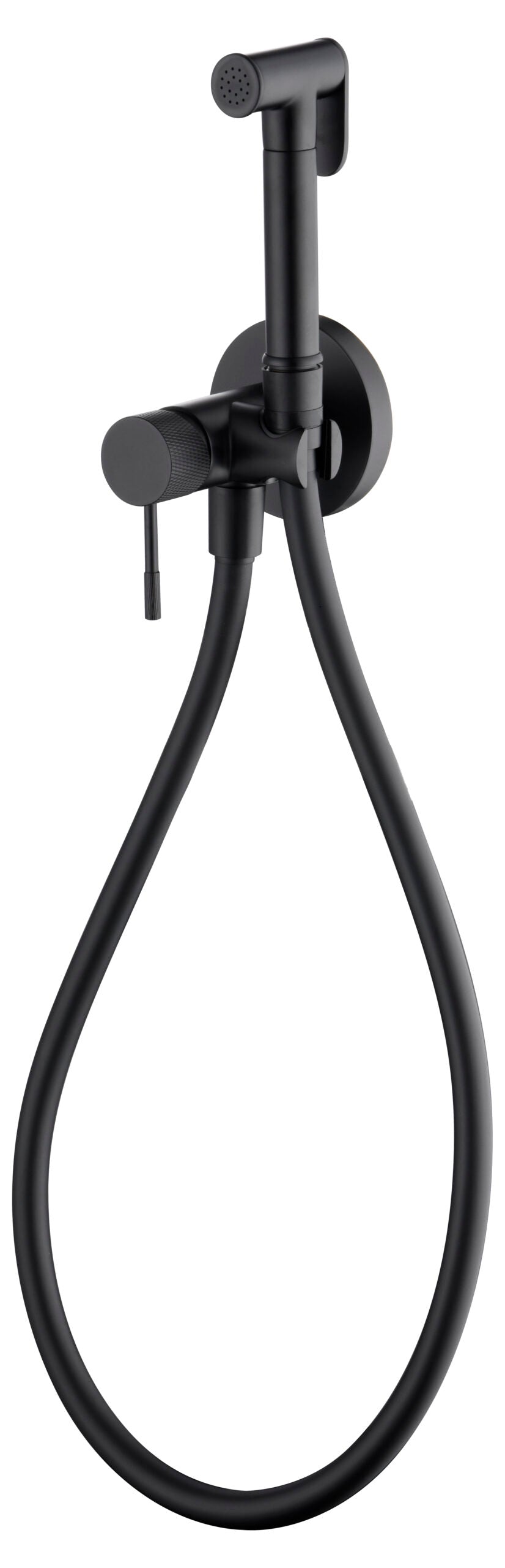 Matte Black Built-in Bidet Faucet Modern Bathroom, view 6