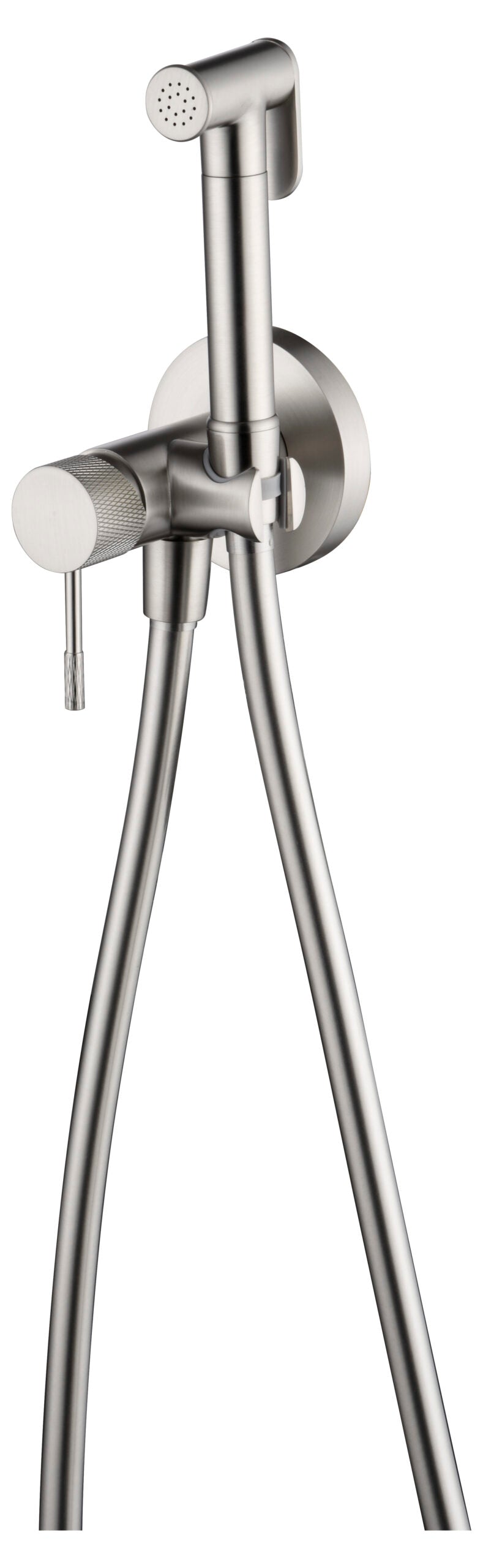 Brushed Nickel Built-in Bidet Faucet Modern Design, view 6