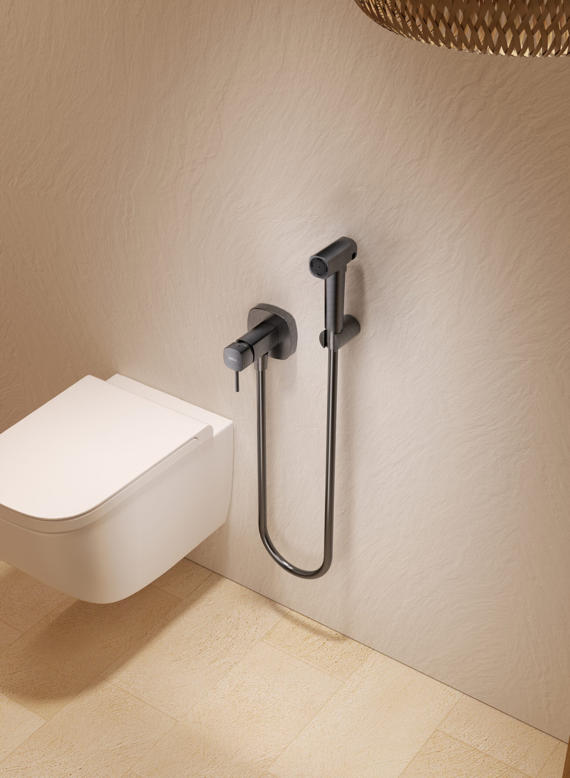 Firenze Chrome Concealed Bidet Mixer, view 4