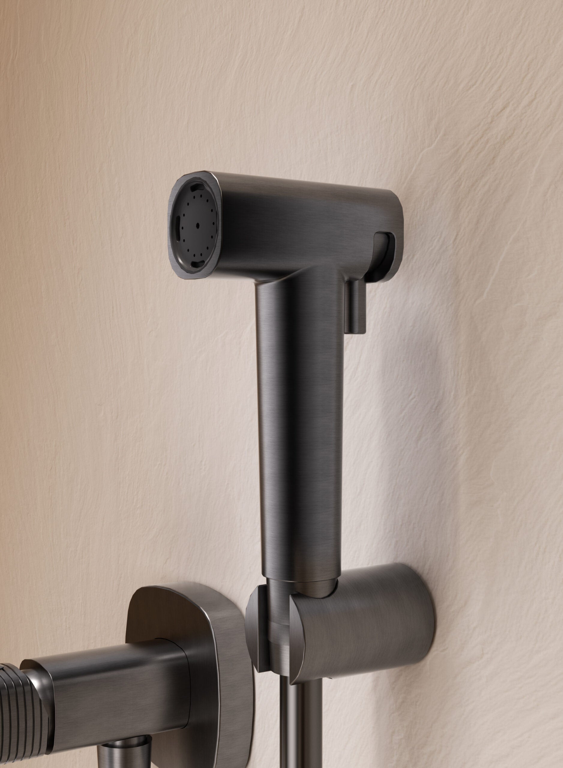 Firenze Chrome Concealed Bidet Mixer, view 2
