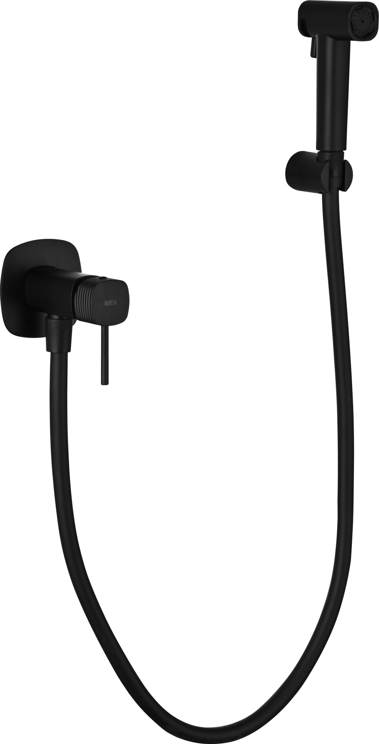 Firenze Matte Black Concealed Bidet Mixer, main product view