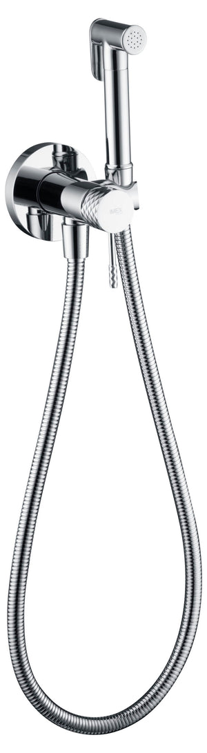 Chrome Built-in Bidet Faucet Modern Minimalist Design, view 6