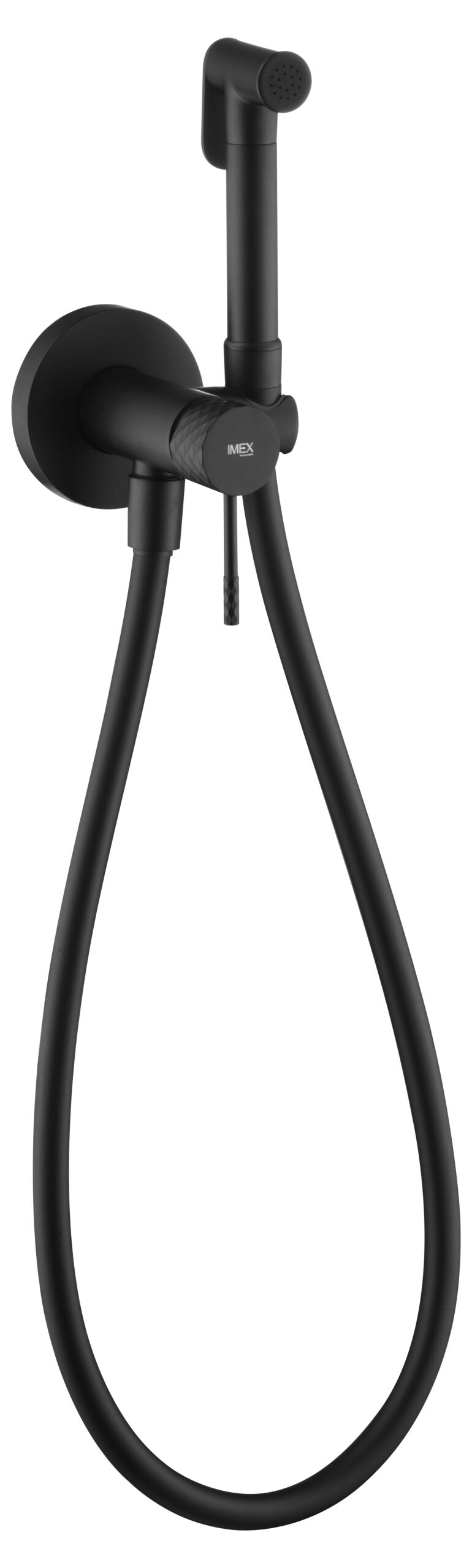 Matte Black Built-in Bidet Faucet Modern Design, view 5