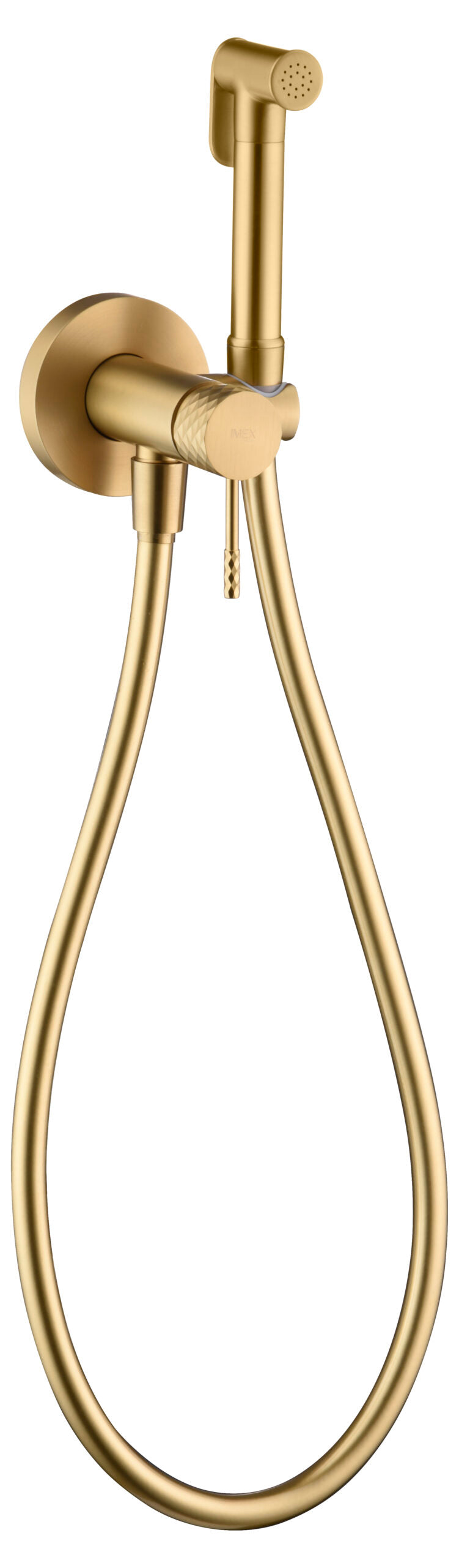 Brushed Gold Built-in Bidet Faucet Contemporary Design, view 6