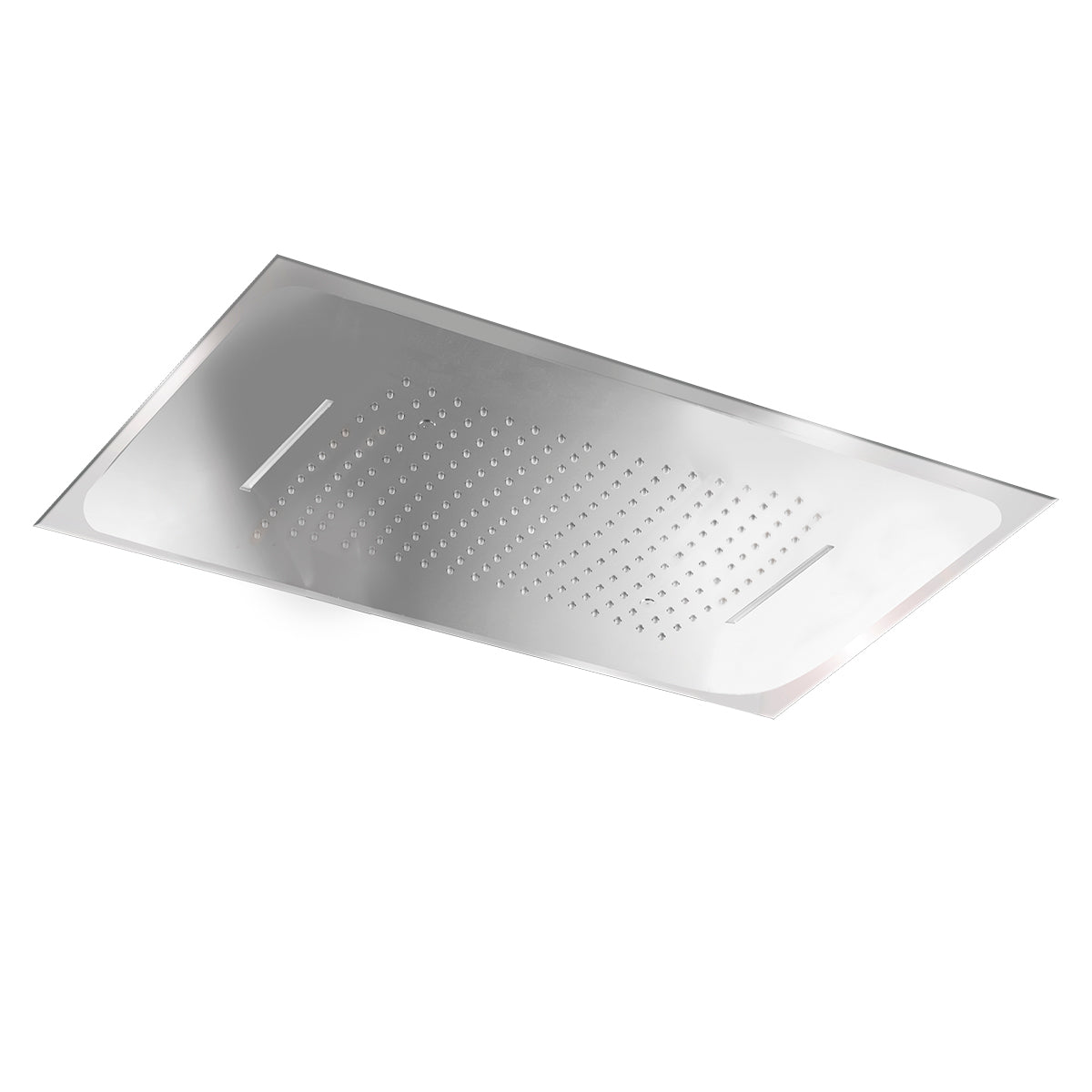 Rectangular Chrome Shower Head 48x59 with 3-Way Spray, view 2