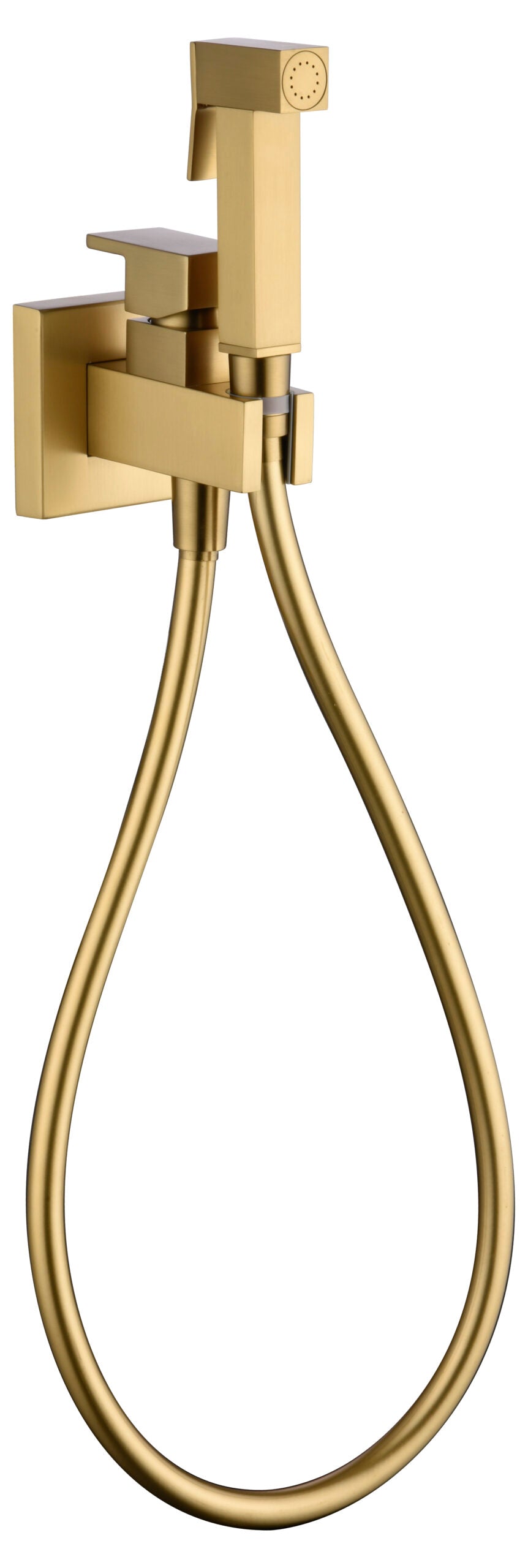 Brushed Gold Built-In Bidet Faucet with Pop-Up Waste, view 7