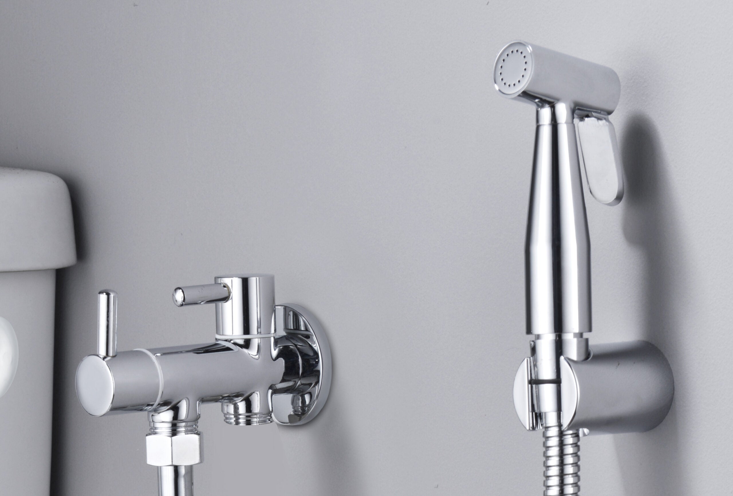 Ness Chrome Bidet Mixer Single Lever Recessed, view 3