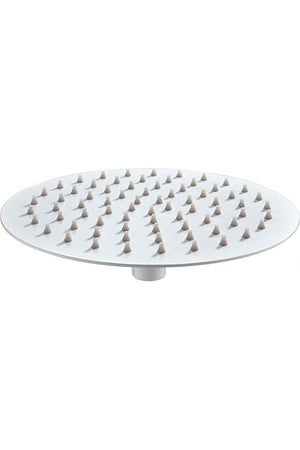 Round Matte White Shower Head 25cm Modern Bathroom, view 2