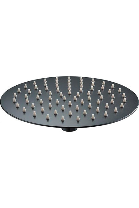 Round Matte Black Shower Head 30cm Modern Bathroom, view 2