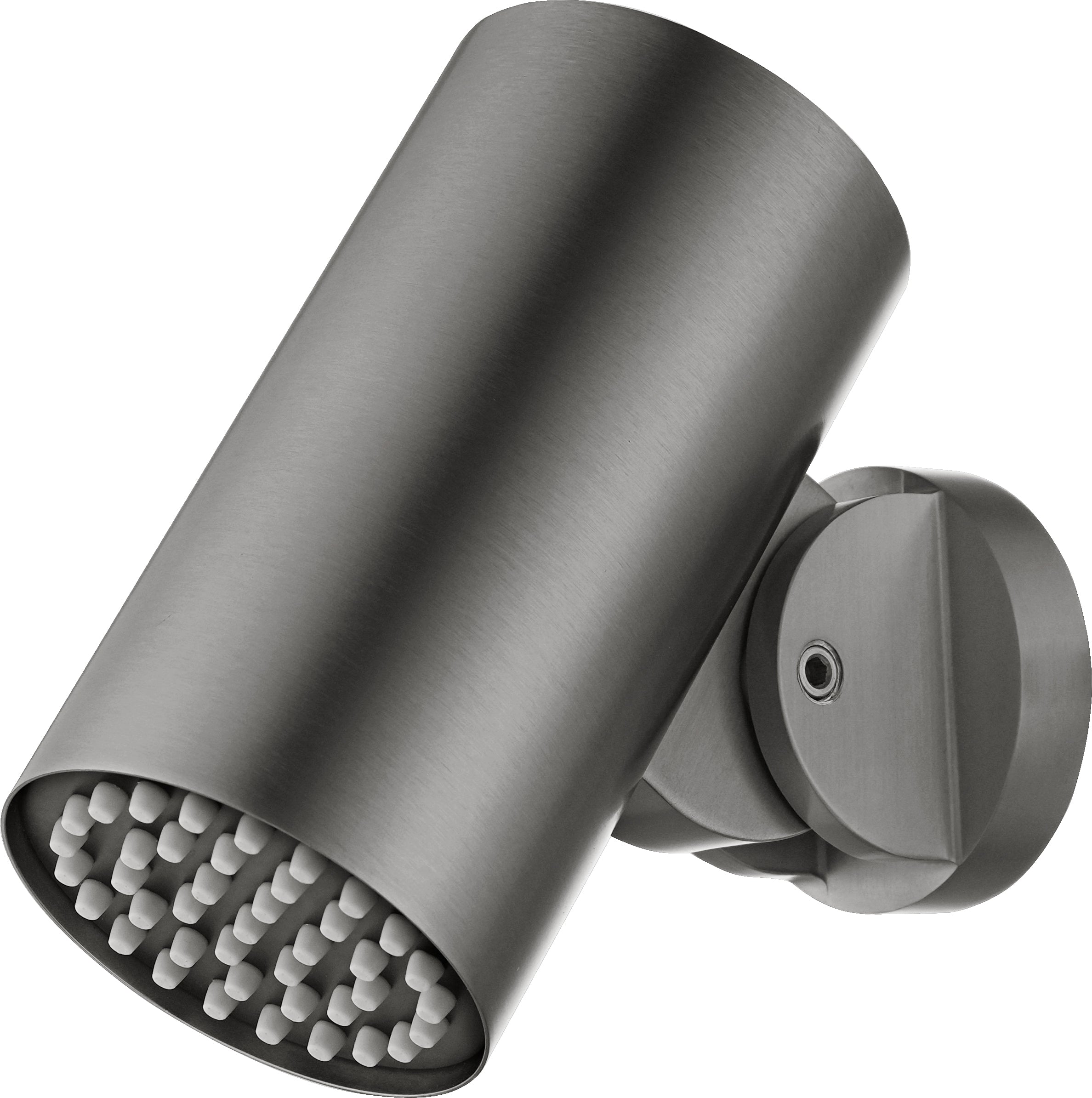 Tube Black Gun Metal Round Rain Head for Concealed Showers, main product view
