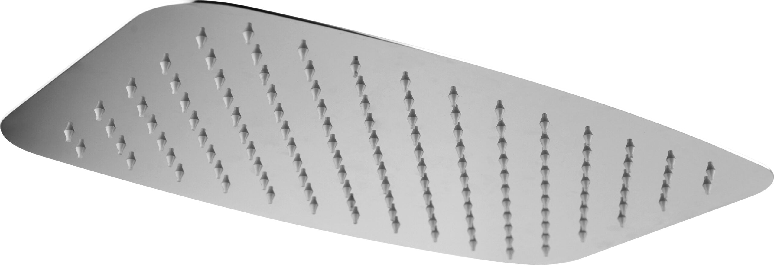 Chrome Rectangular Shower Head 20x30cm Modern Design, view 3