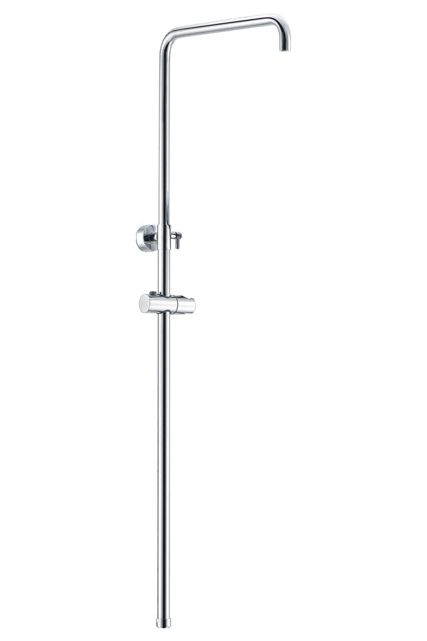 Chrome Round Shower Bar Modern Bathroom Fixture, view 2