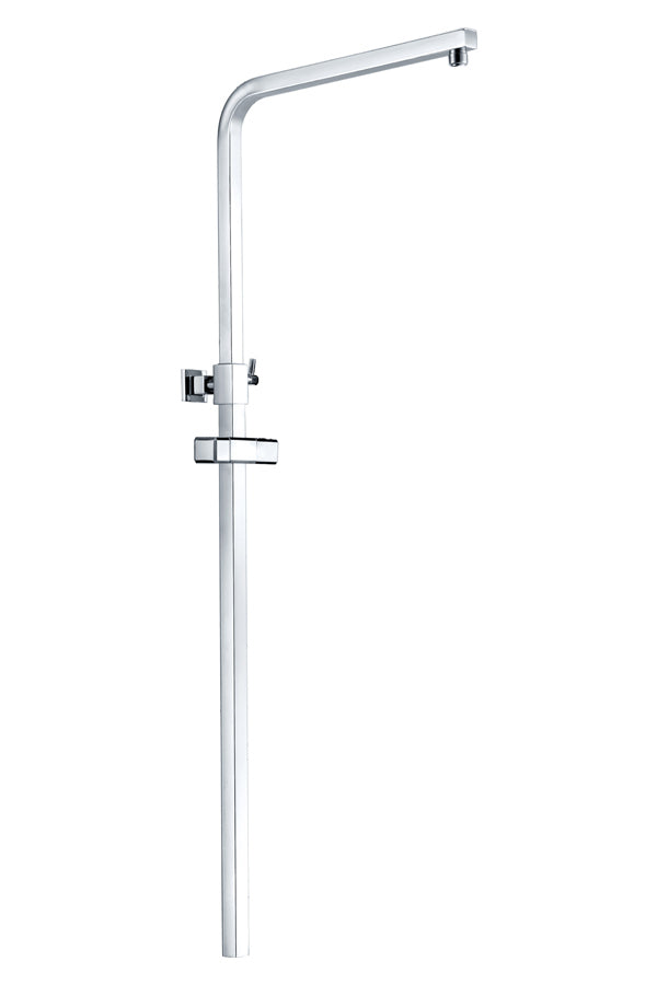 Chrome Square Shower Bar Modern Bathroom Accessory, view 2