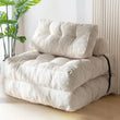 Sofá cama plegable, sillón cama convertible con almohada, colchón plegable, sillón cama plegable portátil, cómodo sofá de suelo.