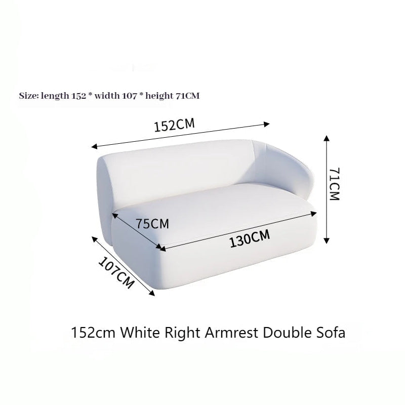 Conjunto de sofá seccional minimalista marrón, sofá modular curvo beige europeo para sala de estar, sofá doble de diseño italiano Divani Furniture