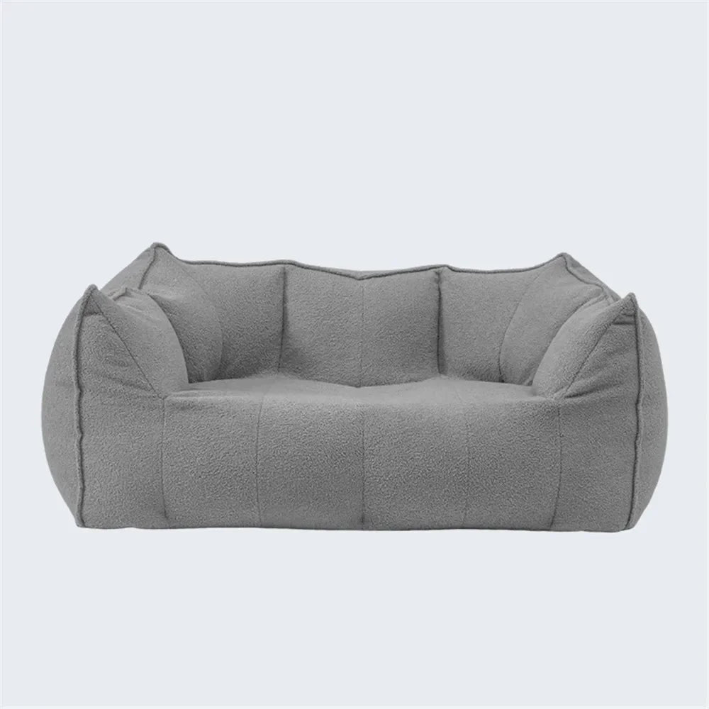 Sofá reclinable doble para dormitorio, balcón, ocio, compresión al vacío, relleno de esponja extraíble y lavable.