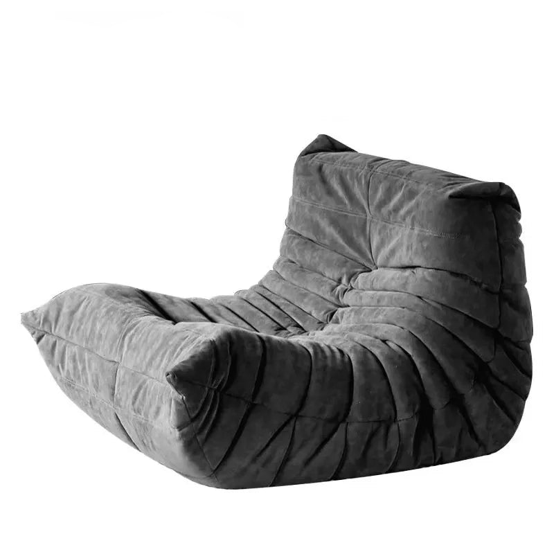 Sillón puf individual de gamuza