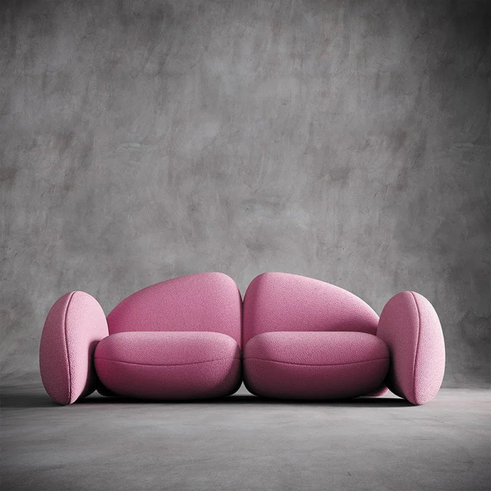 Modern Luxury Sofa Wabi Inspired Unique Shape Creative Design