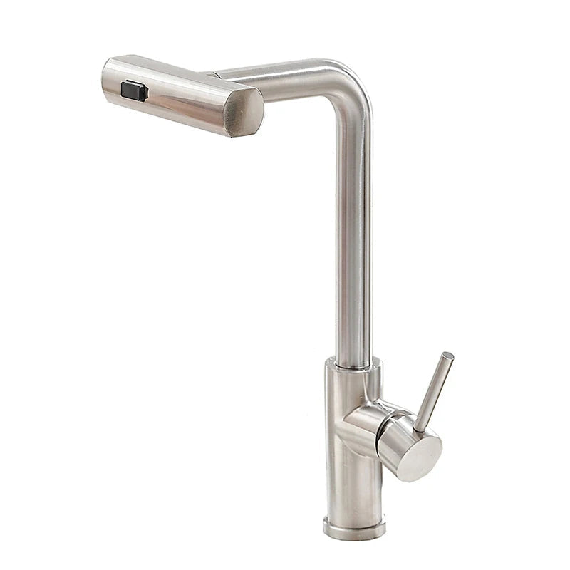 Grifo extraíble para lavabo con sensor de cascada y 3 modos
