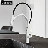 Grifo extraíble con sensor y pantalla LED, 3 funciones, sin contacto