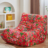 Sillón puf individual de gamuza