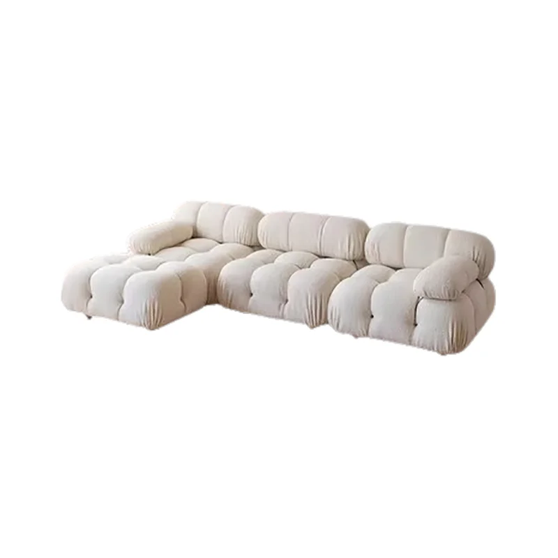 Sofás modulares nórdicos para sala de estar, diseño único, minimalistas y glamurosos, sofás de esquina estéticos, muebles comprimidos.