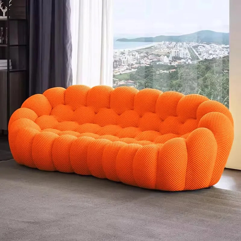 Sofá nórdico moderno de compresión, sofá de burbujas de fútbol, ​​sofás de 3 plazas con formas especiales, sofás individuales para sala de estar, muebles para el hogar.