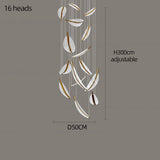 Lámpara colgante moderna en espiral con LED