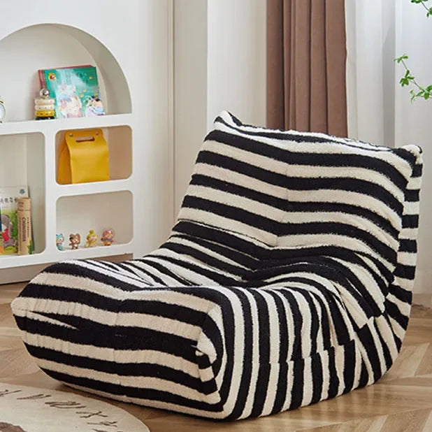 Sillón puf individual de gamuza