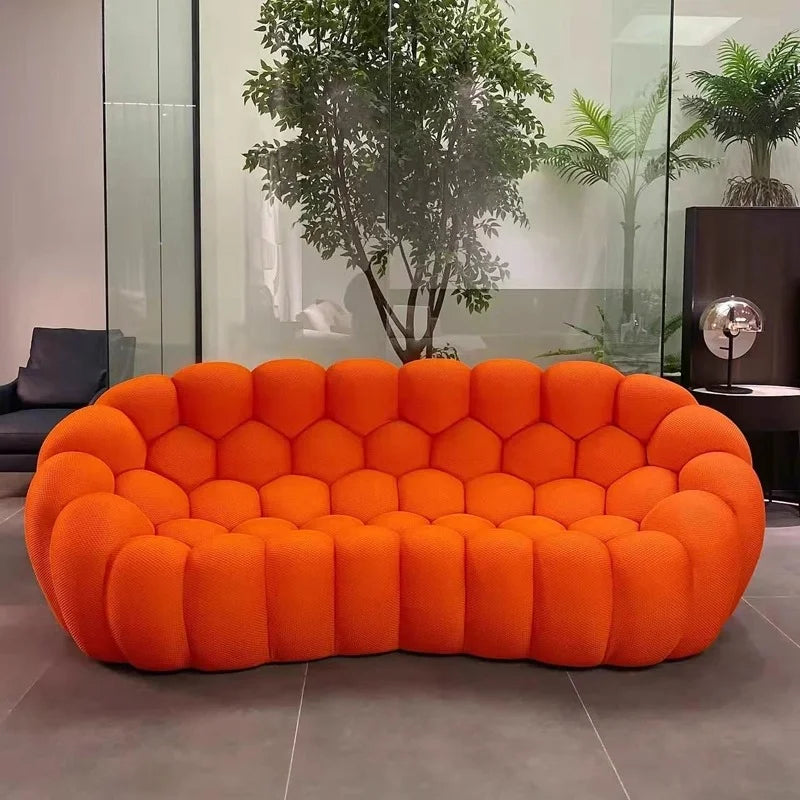 Sofá nórdico moderno de compresión, sofá de burbujas de fútbol, ​​sofás de 3 plazas con formas especiales, sofás individuales para sala de estar, muebles para el hogar.