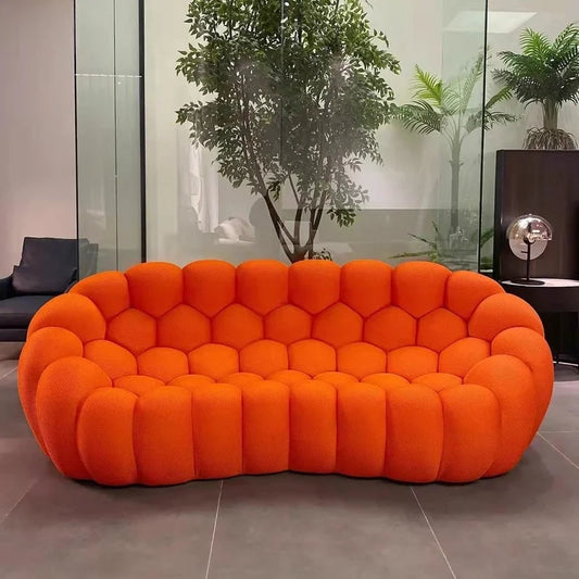 Sofá nórdico moderno de compresión, sofá de burbujas de fútbol, ​​sofás de 3 plazas con formas especiales, sofás individuales para sala de estar, muebles para el hogar.