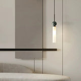 Lámpara colgante de mármol natural de cobre con cordón ajustable