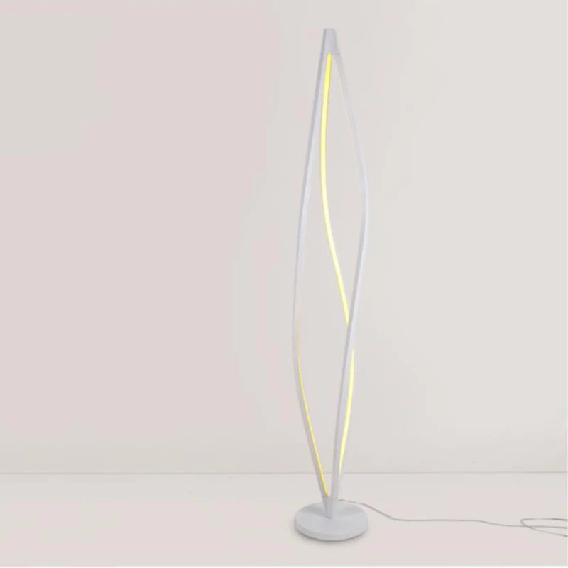 Lámpara de pie con luces LED geométricas de arte moderno