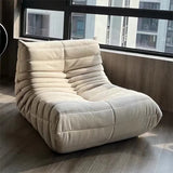 Sillón puf individual de gamuza