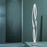 Lámpara de pie con luces LED geométricas de arte moderno