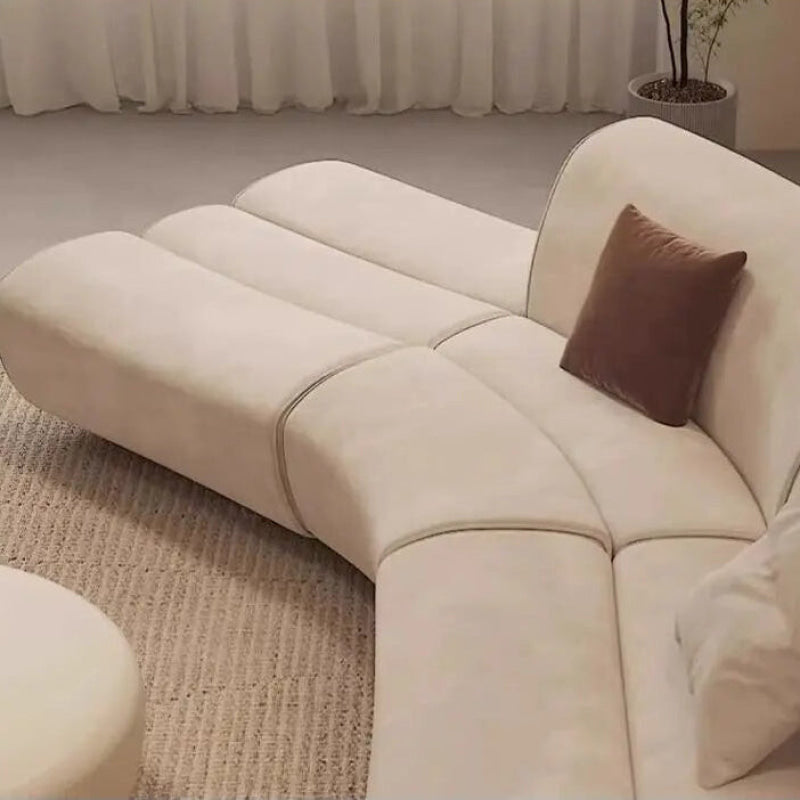 Italian Minimalist Pine Fabric Sofa