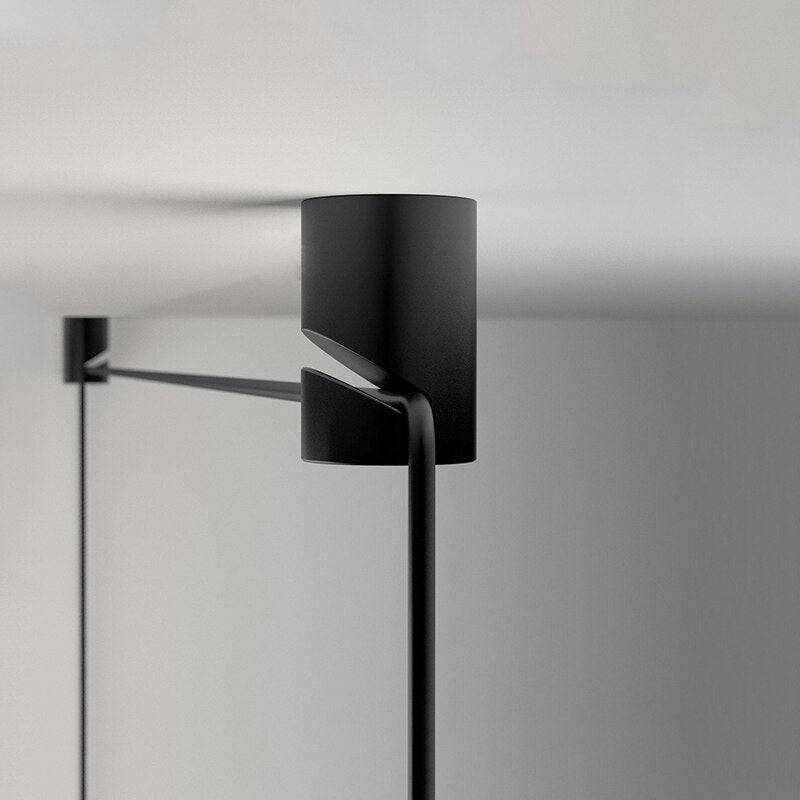 Lámpara colgante de noche LED geométrica de alambre moderna