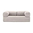 Sofá cama modular de pana de compresión