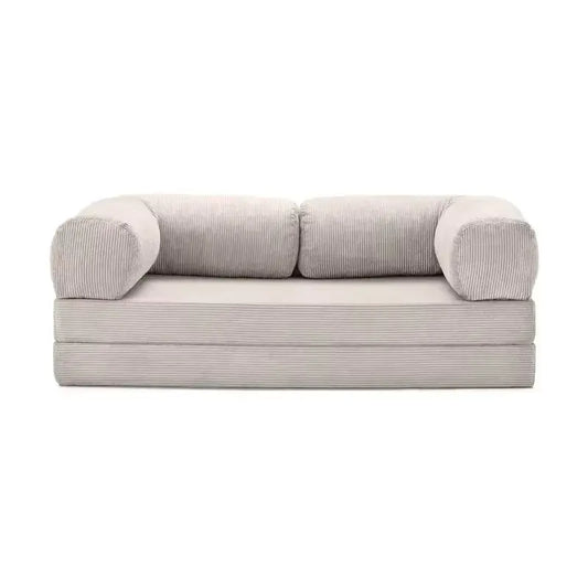Sofá cama modular de pana de compresión