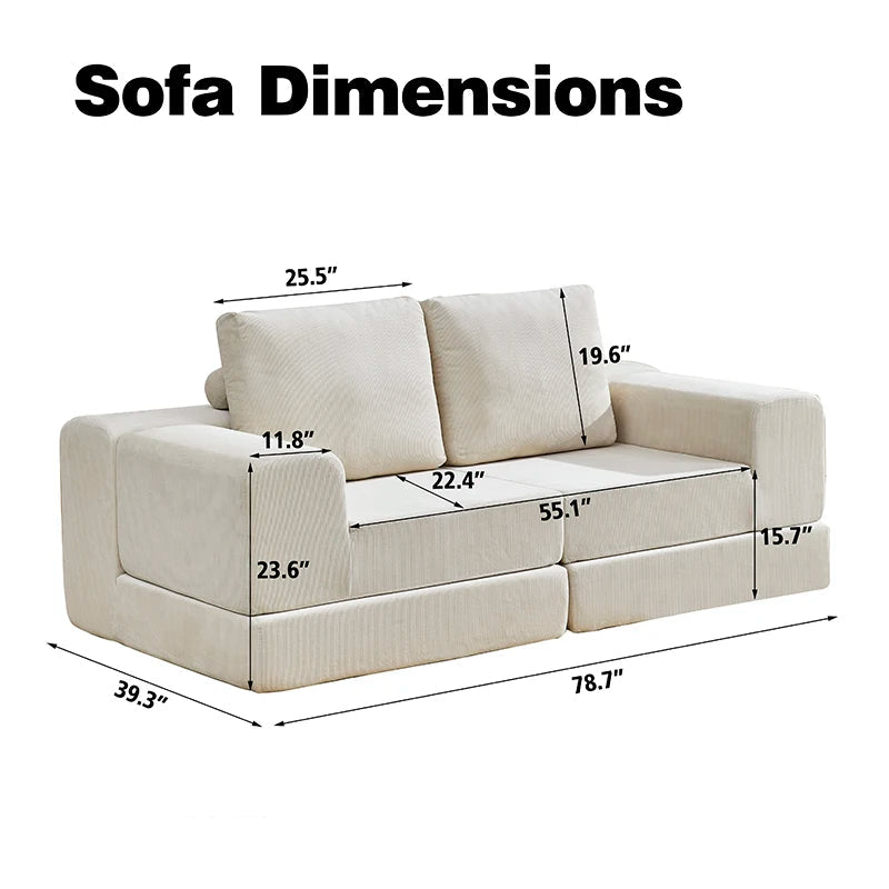 Sofá esquinero seccional moderno comprimido