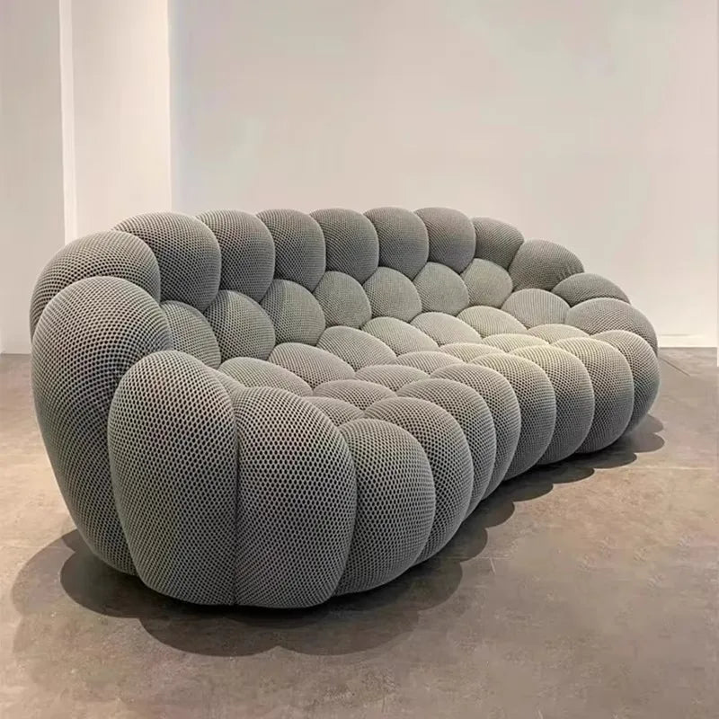 Sofá nórdico moderno de compresión, sofá de burbujas de fútbol, ​​sofás de 3 plazas con formas especiales, sofás individuales para sala de estar, muebles para el hogar.