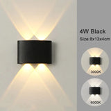 Lámpara de pared LED moderna con luz de arriba a abajo