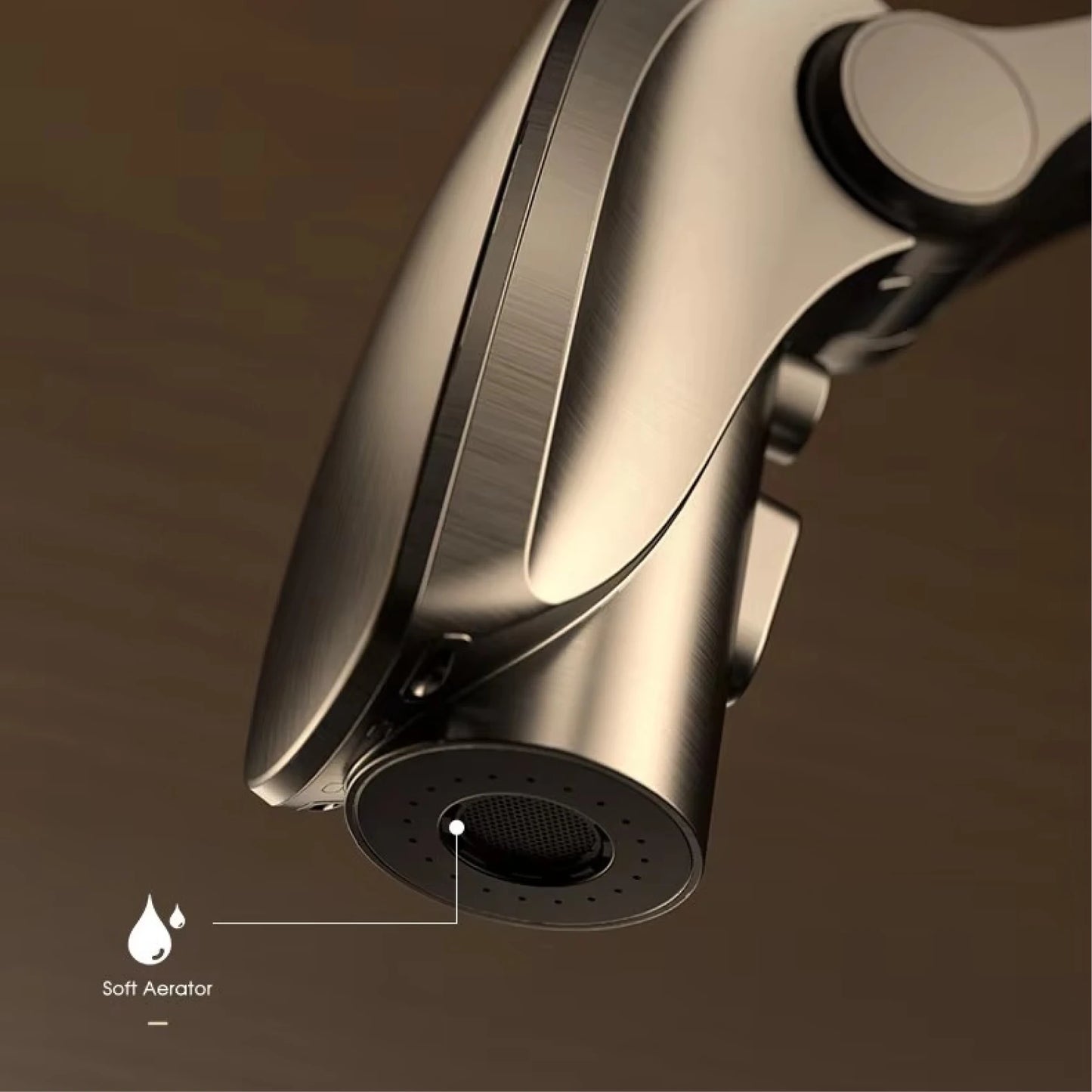 Grifo extraíble con sensor y pantalla LED, 3 funciones, sin contacto