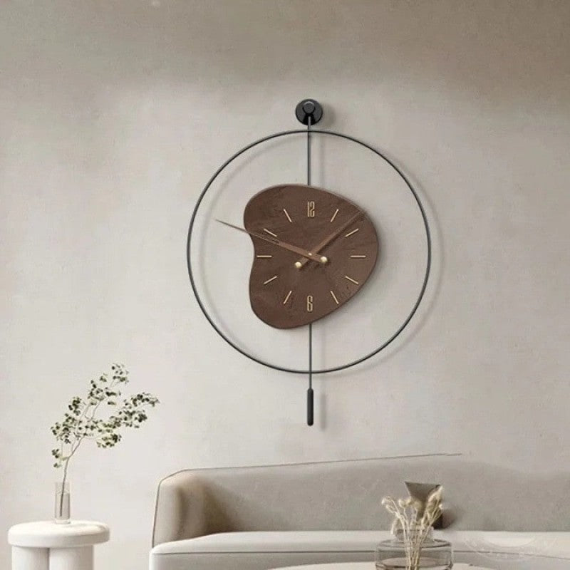 Reloj de pared luminoso de Londres, péndulo minimalista Digital