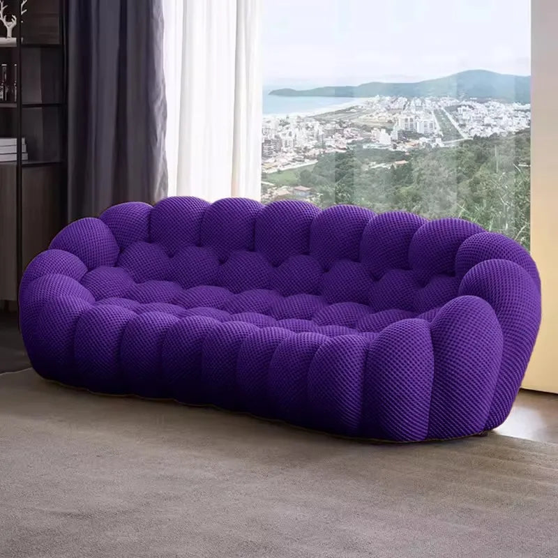 Sofá nórdico moderno de compresión, sofá de burbujas de fútbol, ​​sofás de 3 plazas con formas especiales, sofás individuales para sala de estar, muebles para el hogar.