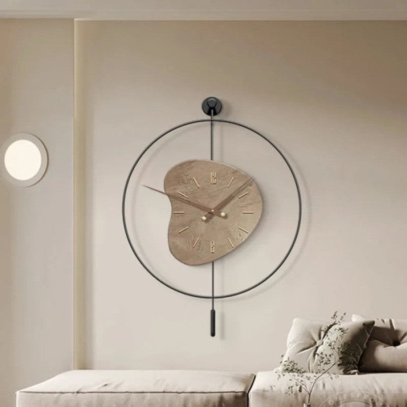 Reloj de pared luminoso de Londres, péndulo minimalista Digital