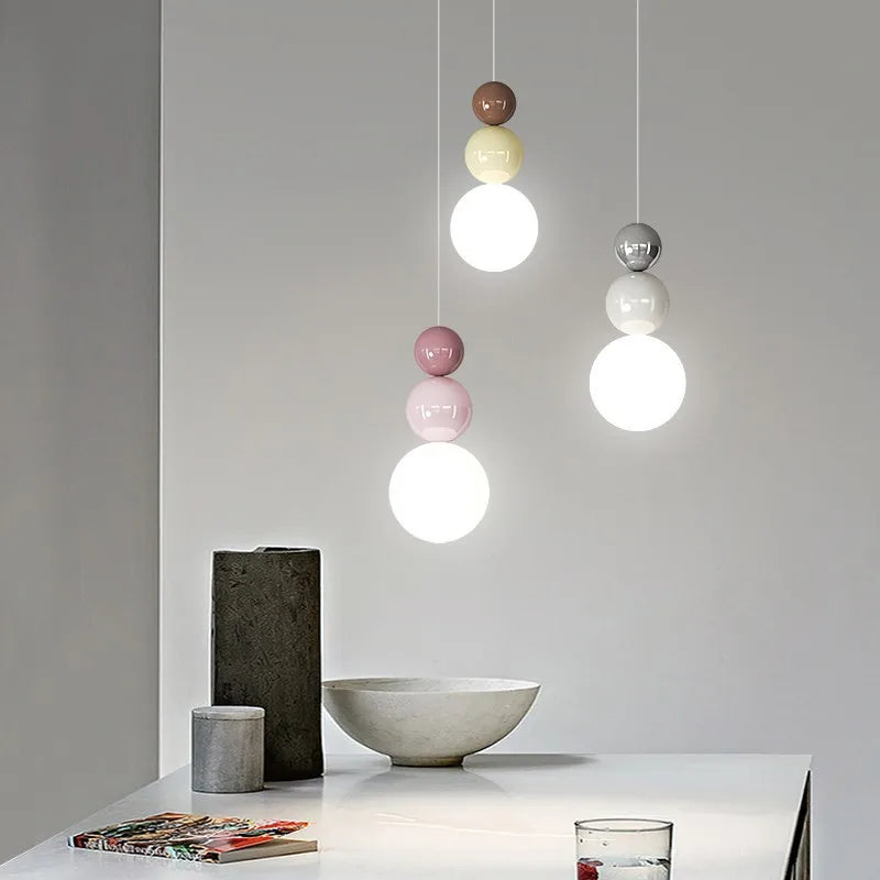 Lámpara colgante nórdica moderna LED