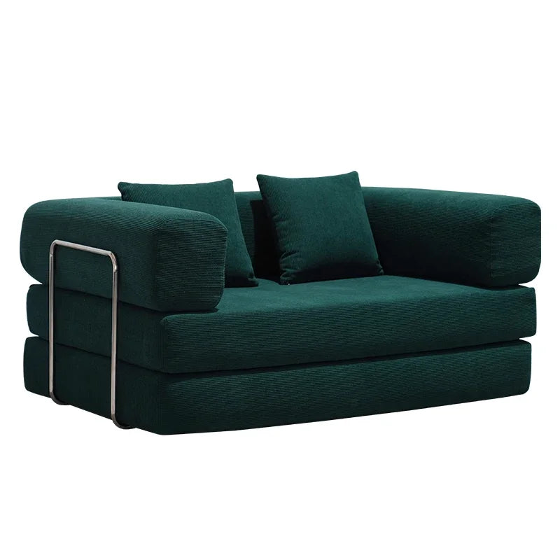 Sofá cama moderno minimalista, funda extraíble, color opcional, 200 x 100 x 70 cm, nuevo, UE, 2025