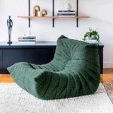 Sillón puf individual de gamuza