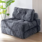 Sofá cama plegable, sillón cama convertible con almohada, colchón plegable, sillón cama plegable portátil, cómodo sofá de suelo.